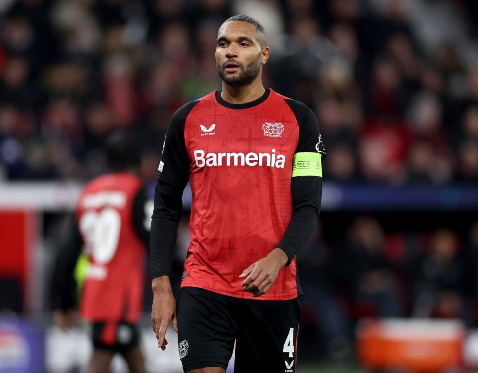 Bayer Leverkusen captain Jonathan Tah in action