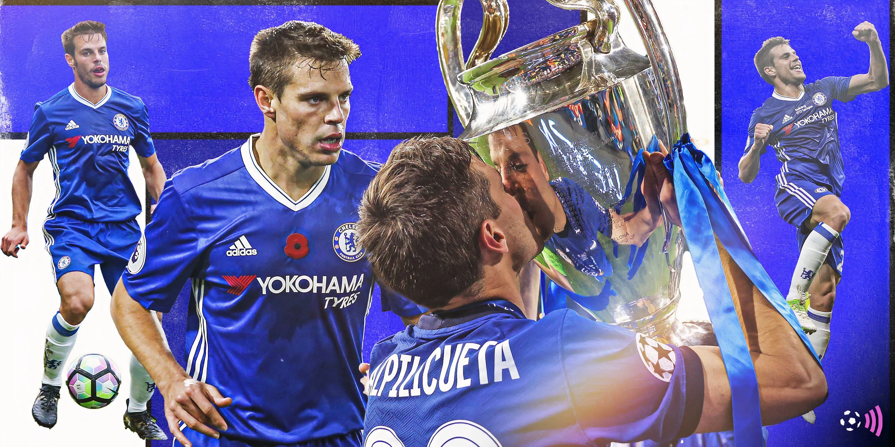 Cesar Azpilicueta ăn mừng chiến thắng cùng Chelsea tại Premier League