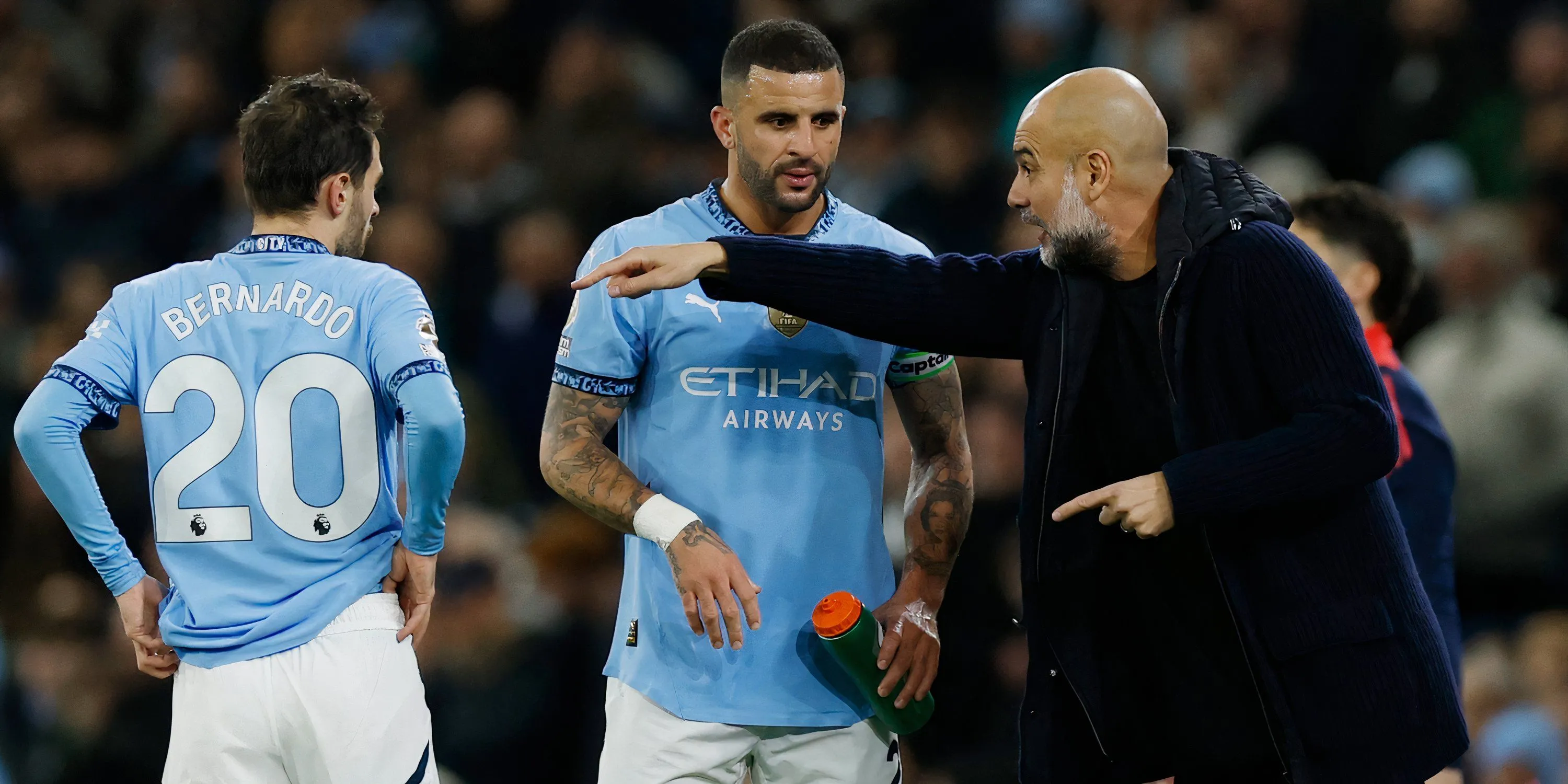 Kyle Walker trong màu áo Man City trước khi chuyển đến AC Milan
