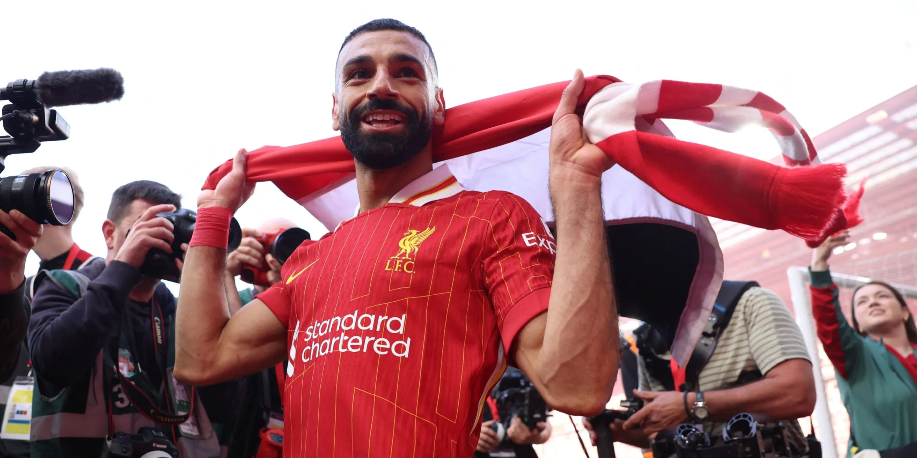 Ngôi sao Mohamed Salah thể hiện quyết tâm trong màu áo Liverpool