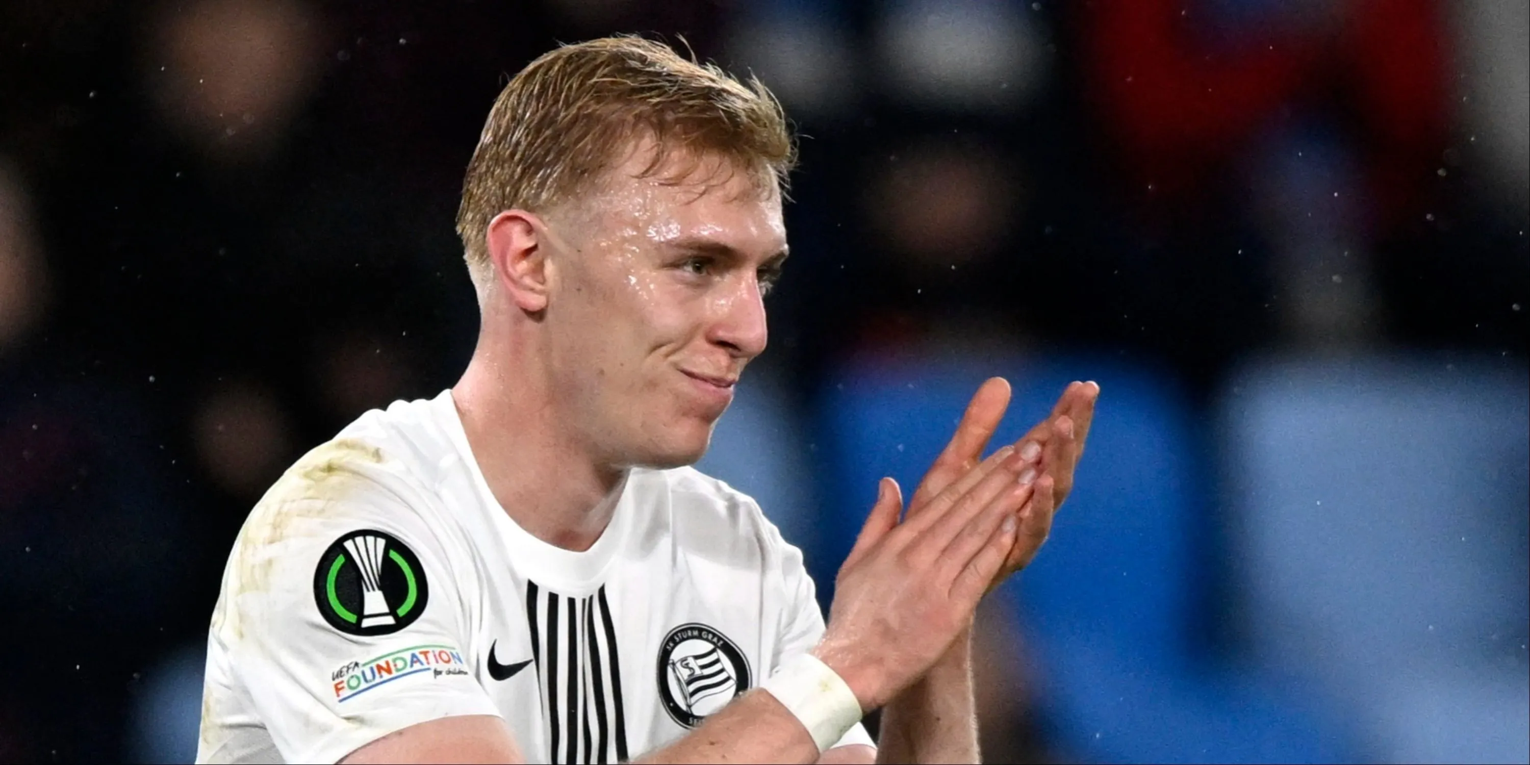 Tiền đạo trẻ Mika Biereth trong màu áo CLB Sturm Graz