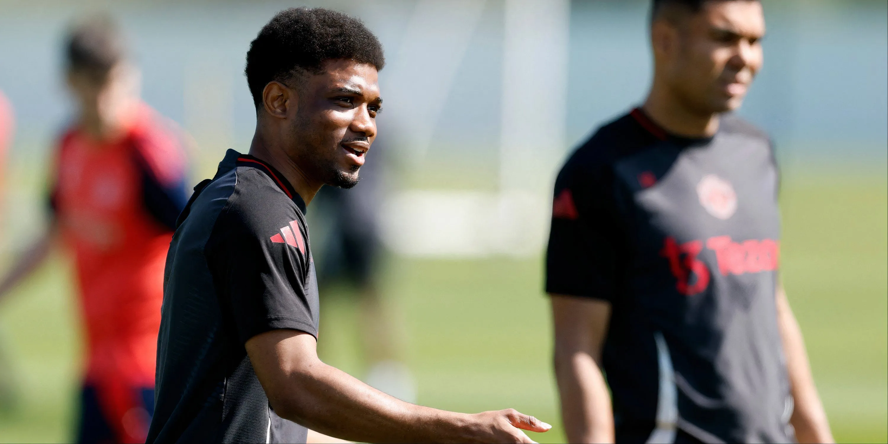 Amad Diallo ăn mừng bàn thắng cho Man Utd tại Premier League