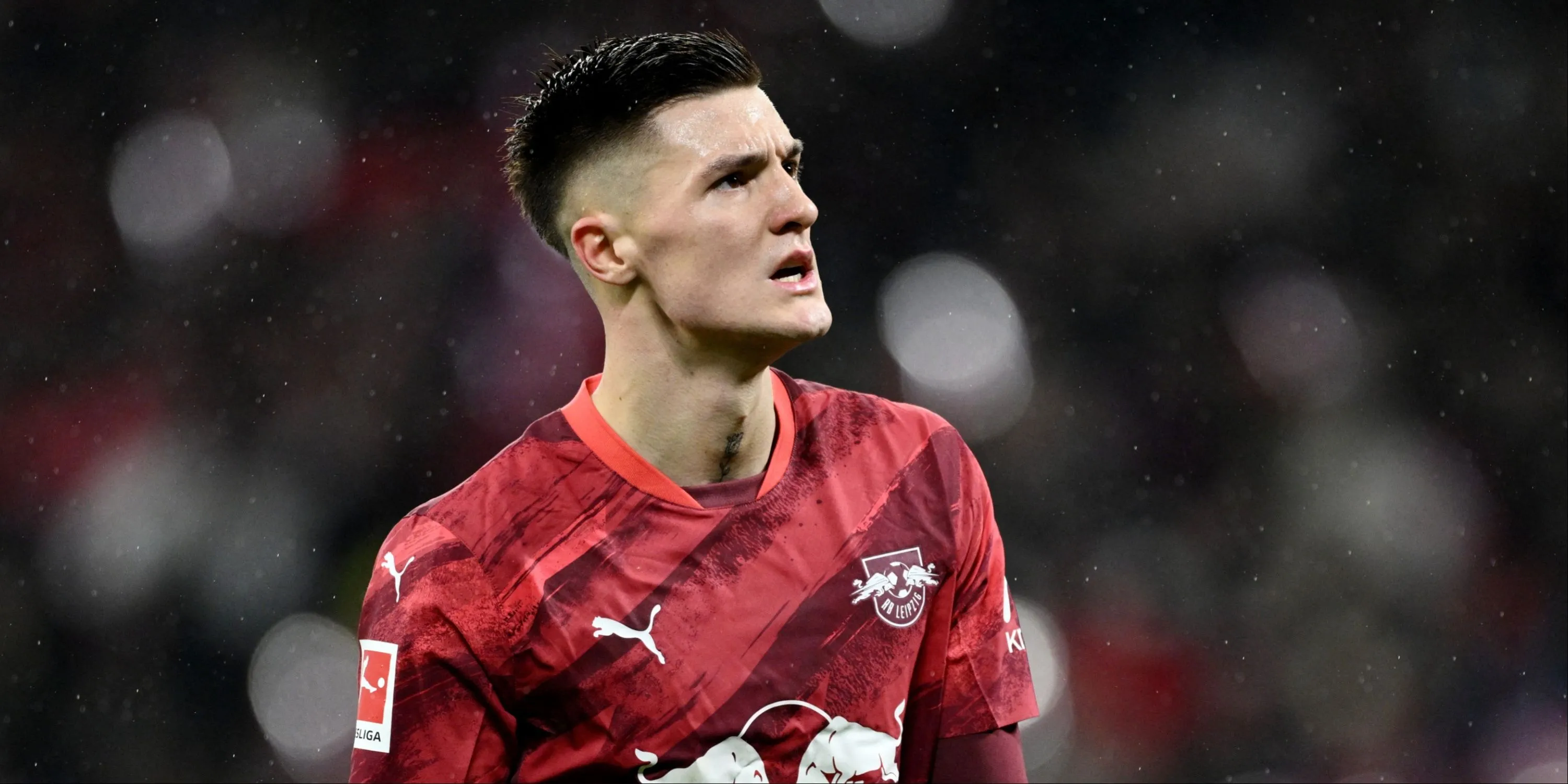 Benjamin Sesko tiền đạo mục tiêu của Man Utd trong màu áo RB Leipzig