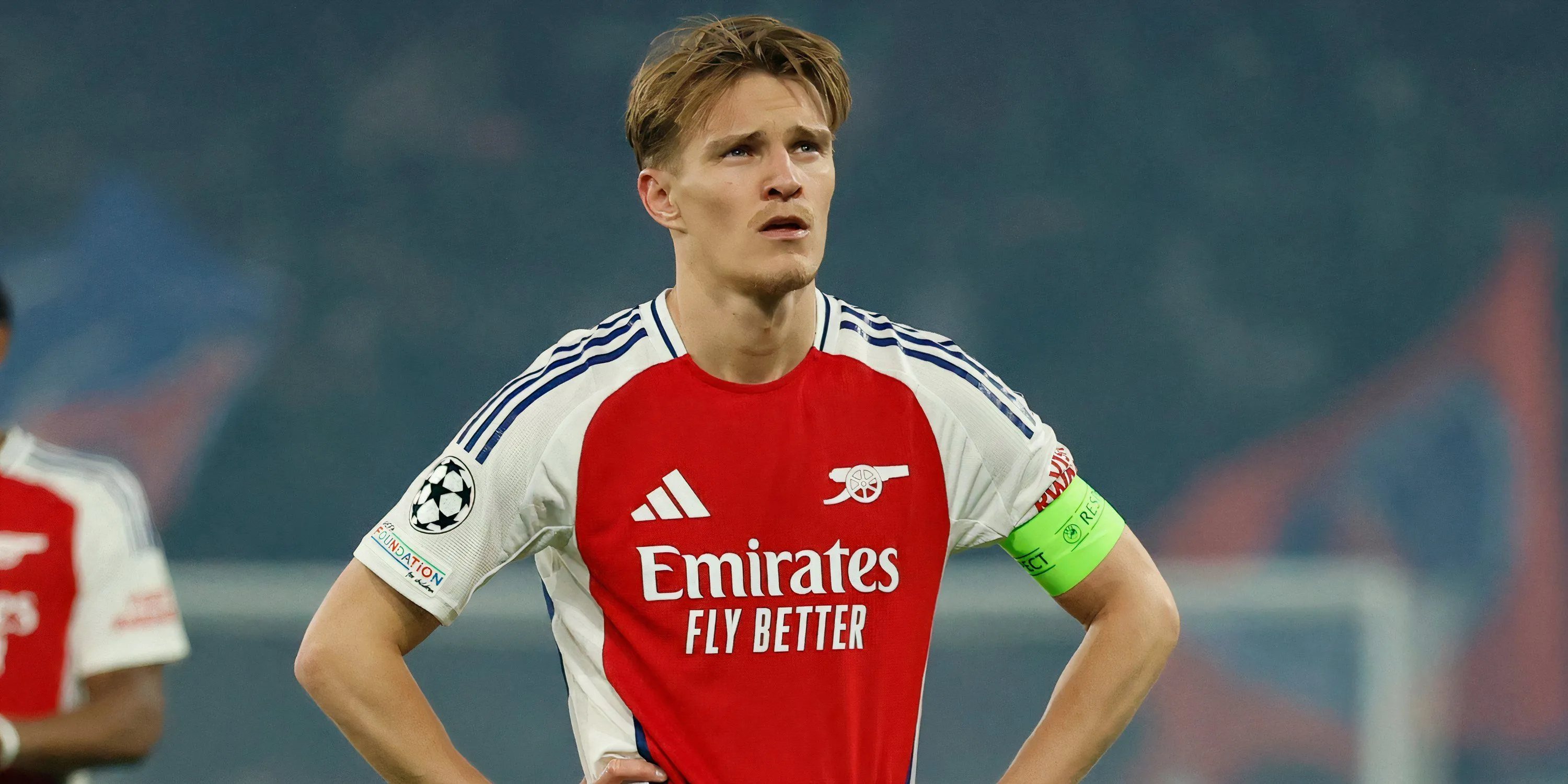Martin Odegaard của Arsenal trong một trận đấu Champions League