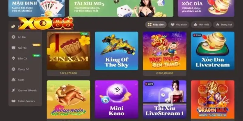 Nhà cái XO88 – Cổng game cá cược uy tín, trò chơi đa dạng 14 Nhà cái XO88 – Cổng game cá cược uy tín, trò chơi đa dạng