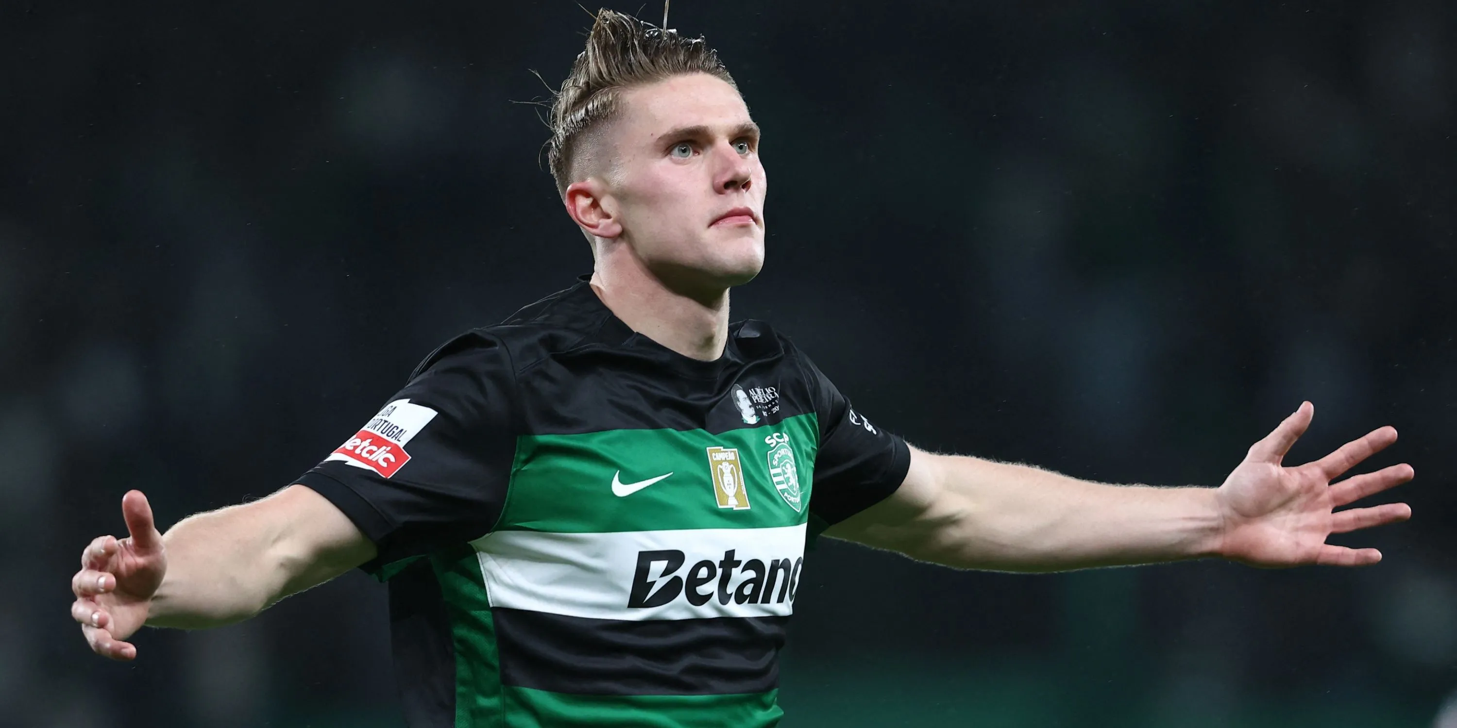 Viktor Gyokeres trong màu áo Sporting CP, cầu thủ được Arsenal quan tâm