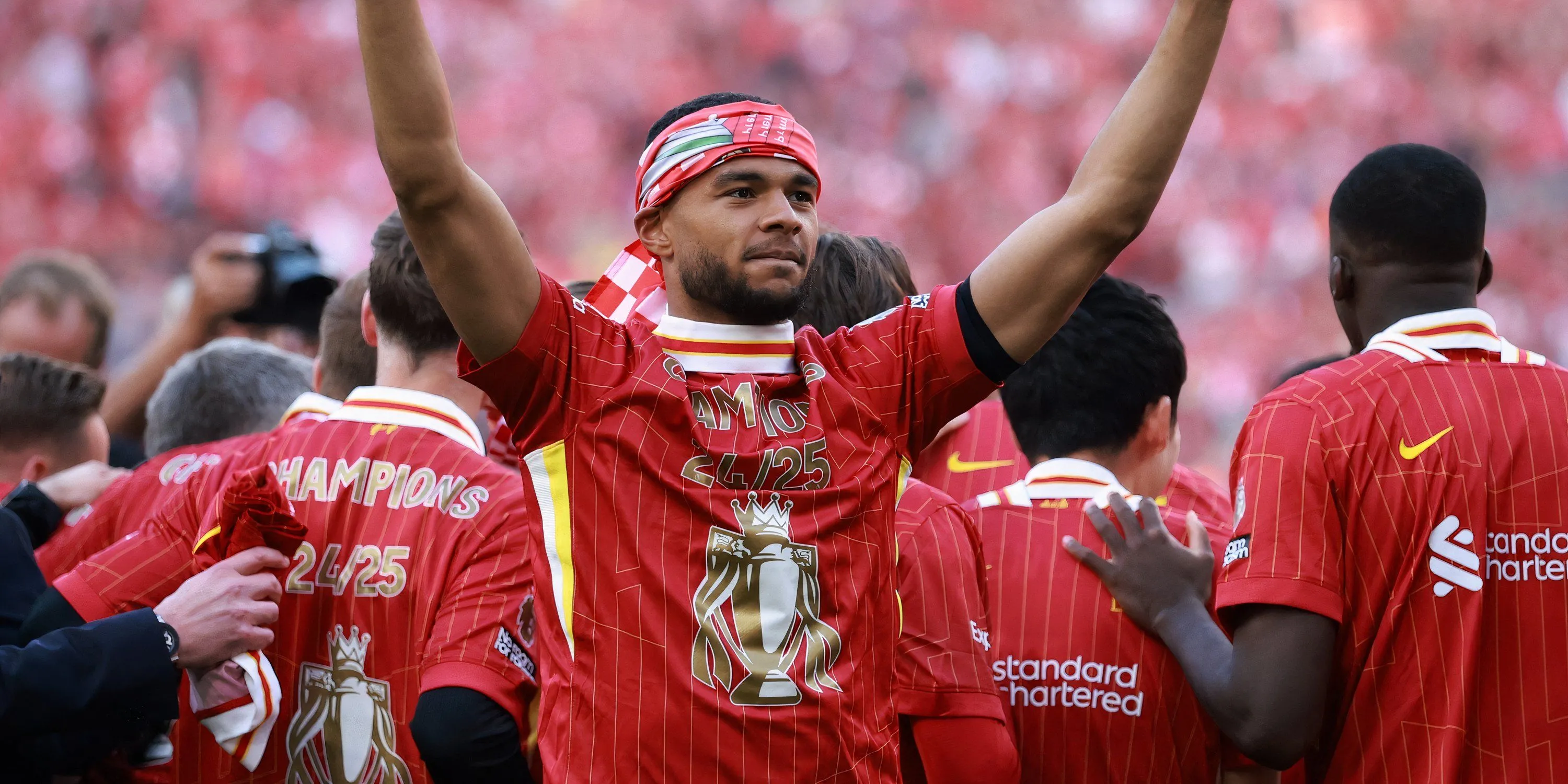 Cody Gakpo ăn mừng sau bàn thắng cho Liverpool tại Premier League