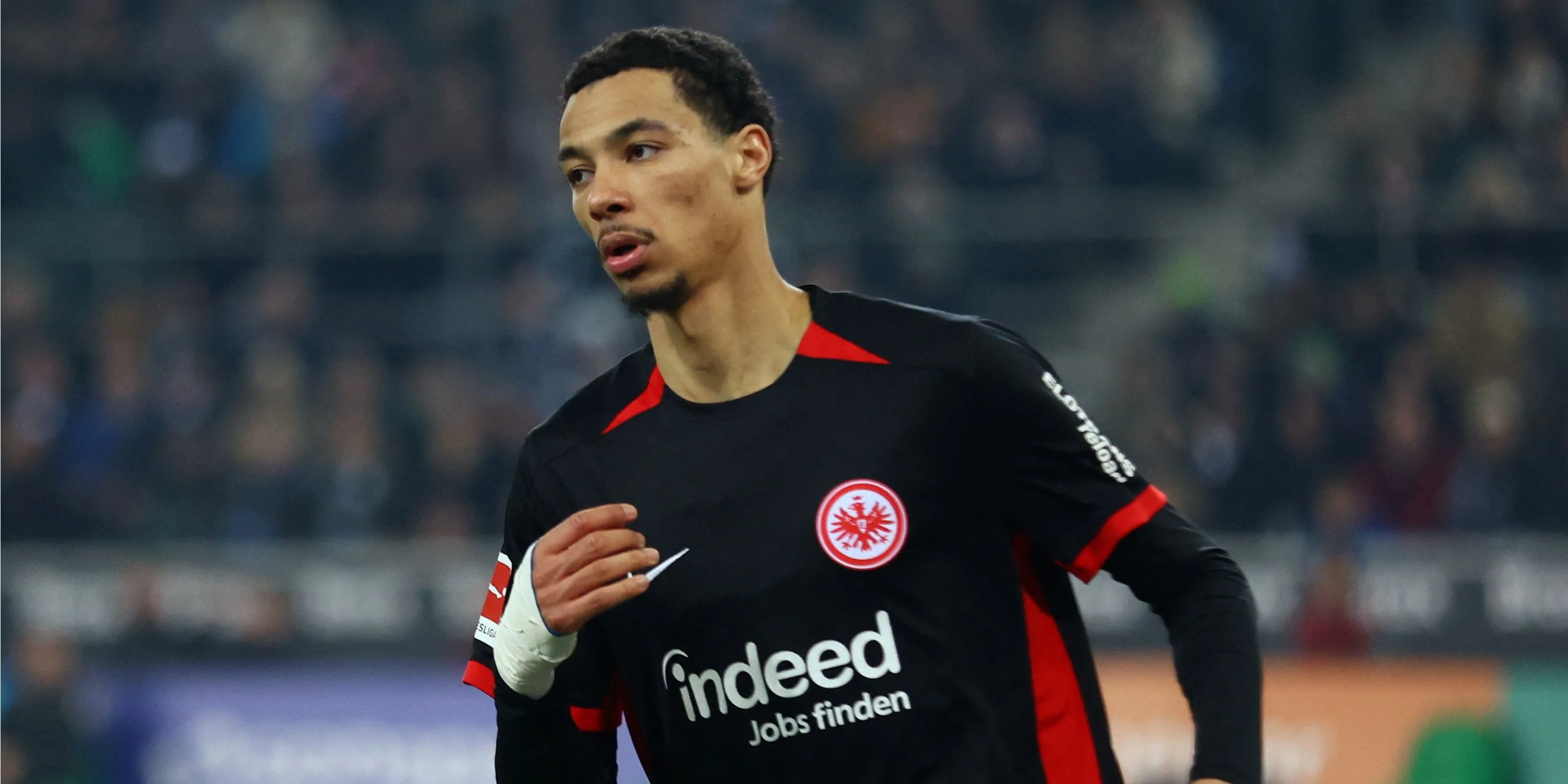 Hugo Ekitike, tiền đạo của Eintracht Frankfurt, trong trận đấu tại Bundesliga