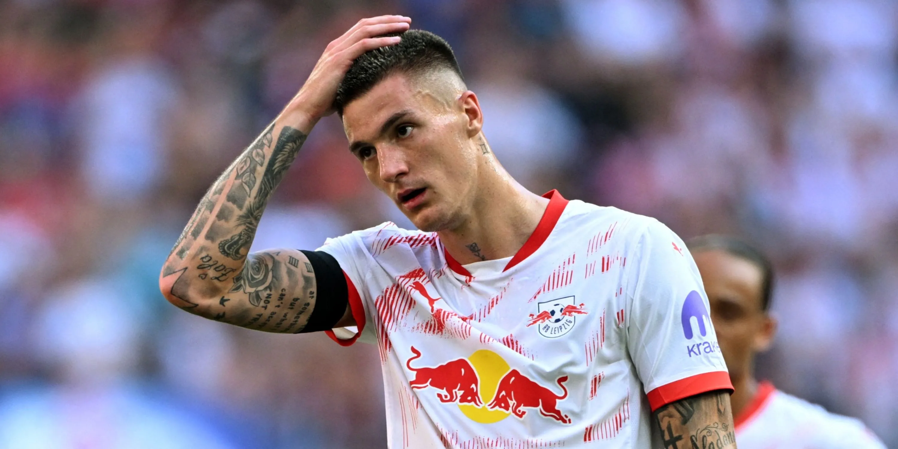 Tiền đạo Benjamin Sesko của RB Leipzig, mục tiêu chuyển nhượng của Arsenal