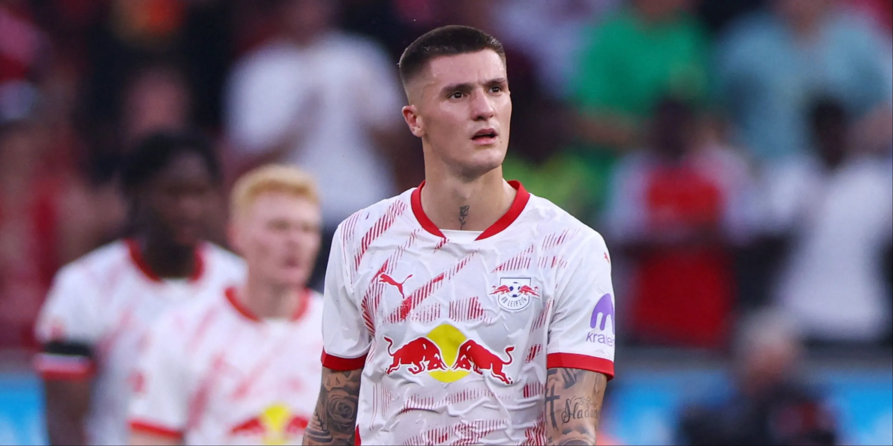 Tiền đạo Benjamin Sesko trong màu áo RB Leipzig
