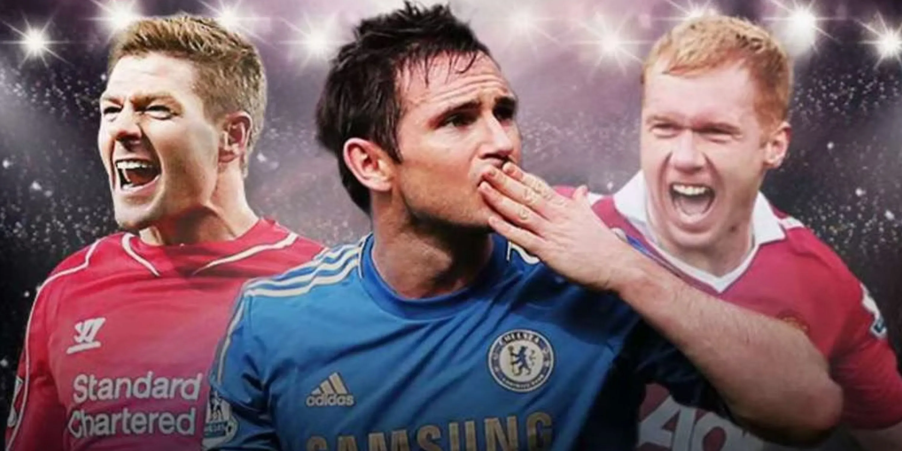 Bộ ba tiền vệ huyền thoại: Steven Gerrard, Frank Lampard và Paul Scholes