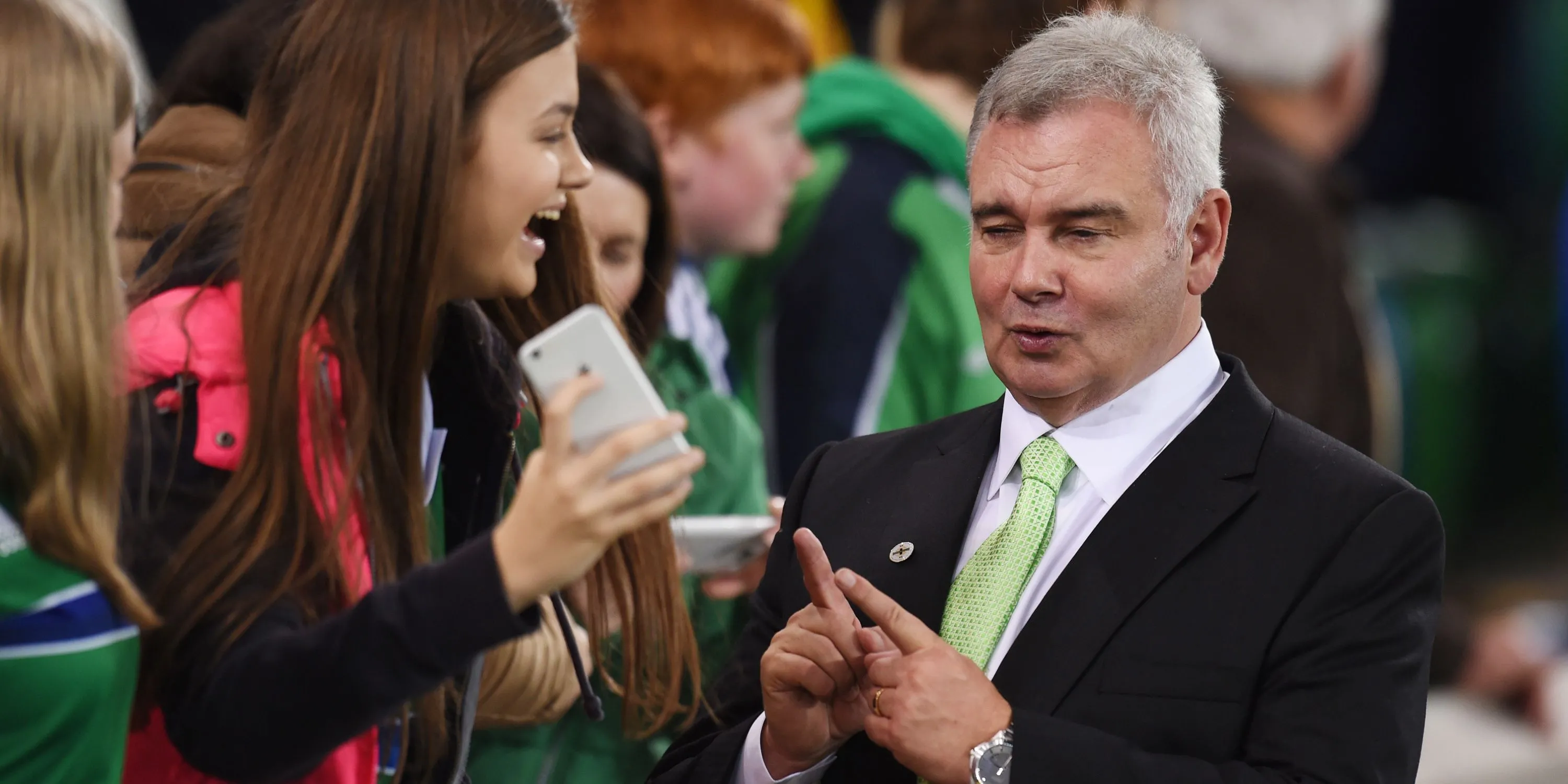 MC Eamonn Holmes, fan trung thành của Manchester United