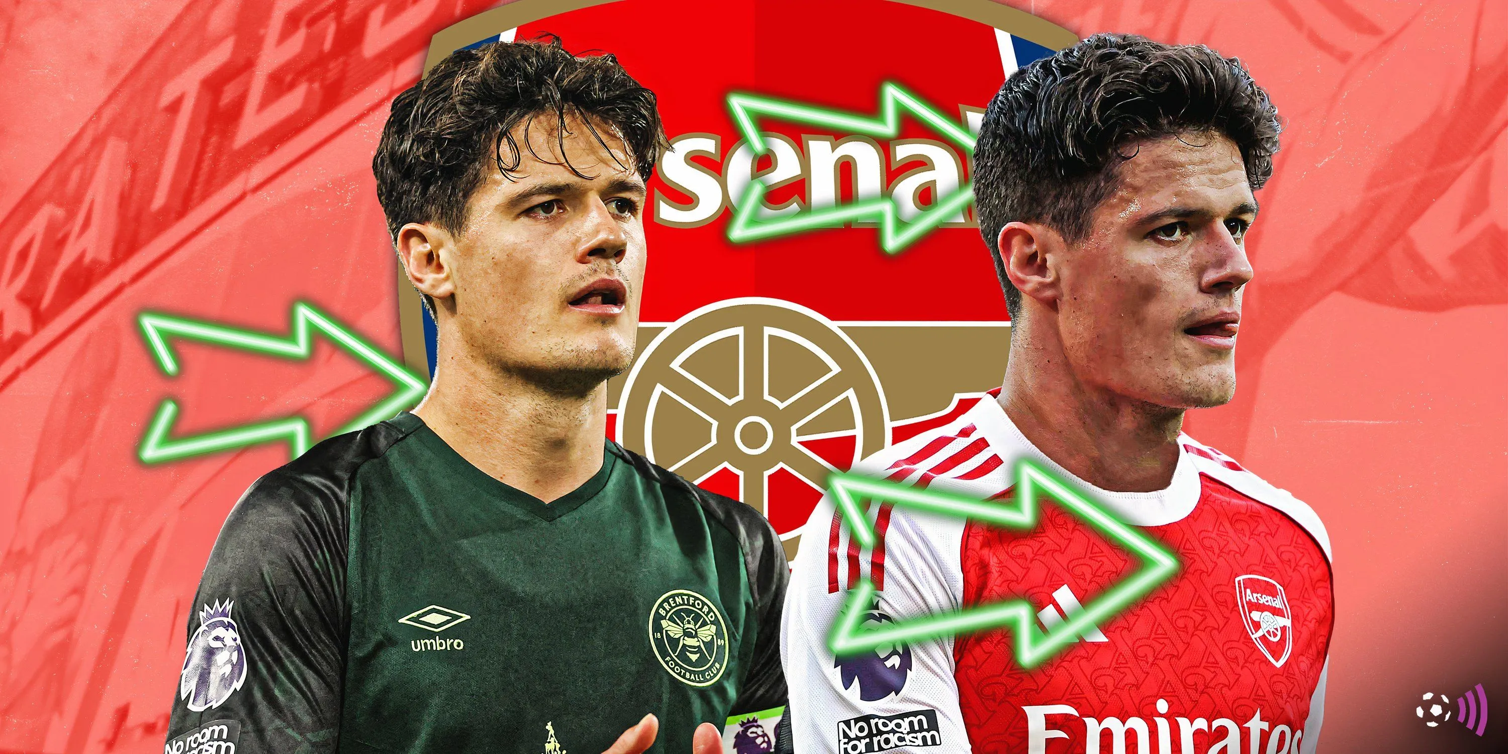 Tiền vệ Christian Norgaard trong màu áo Brentford, sắp gia nhập Arsenal
