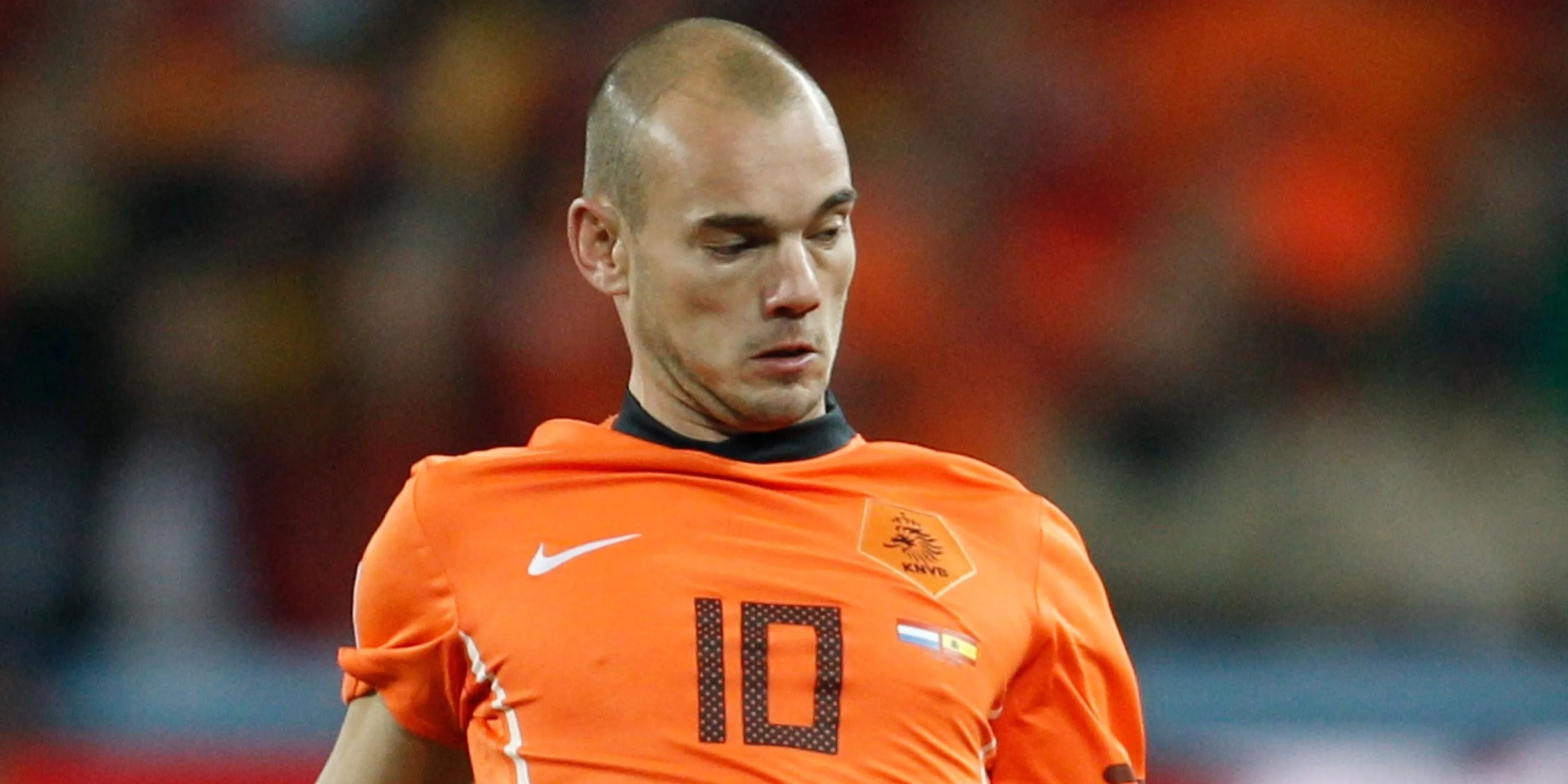 Tiền vệ Wesley Sneijder của Hà Lan