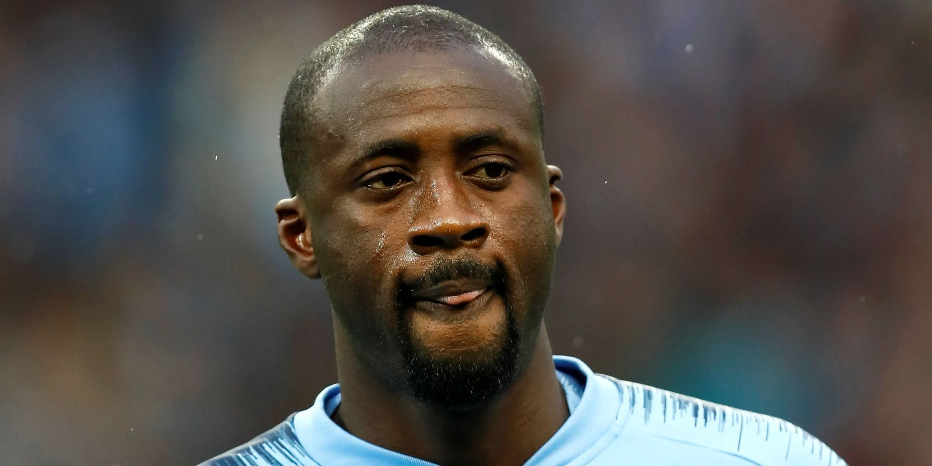 Tiền vệ Yaya Toure trong màu áo Manchester City