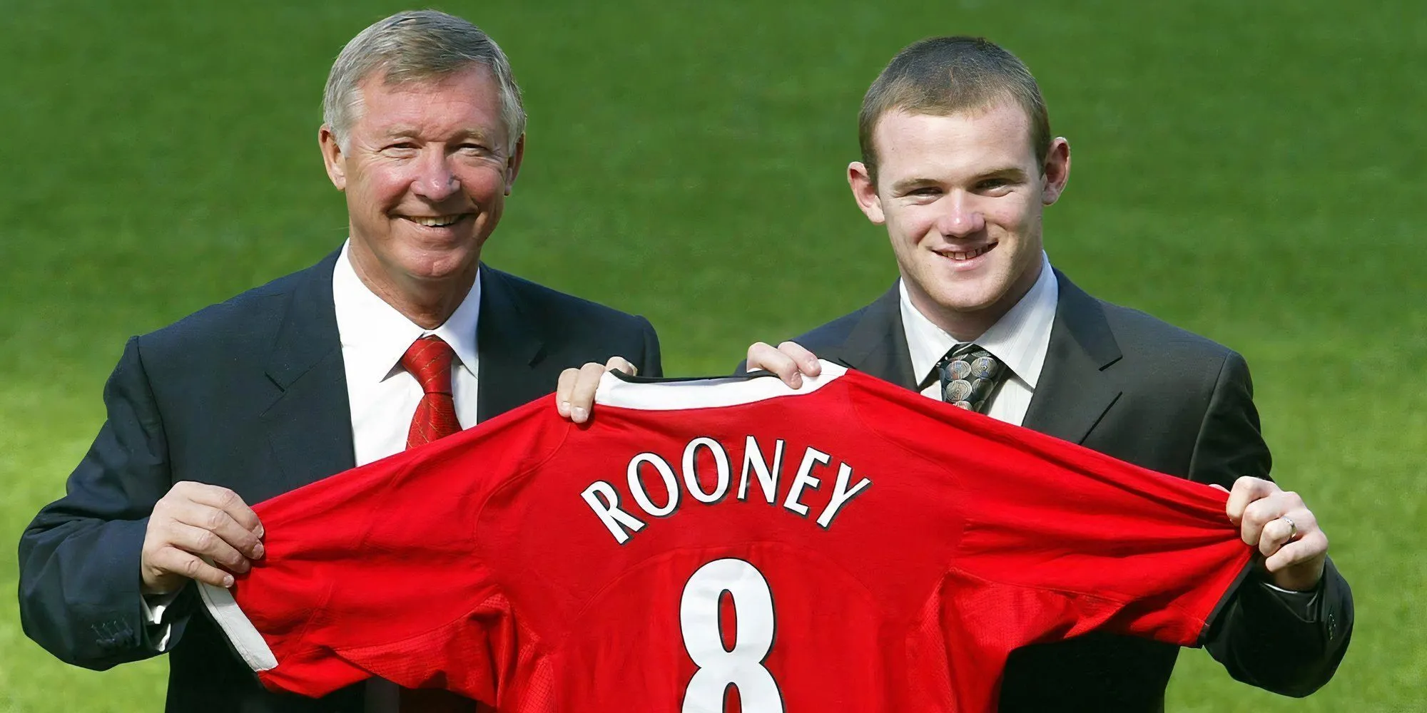 Wayne Rooney và Sir Alex Ferguson.