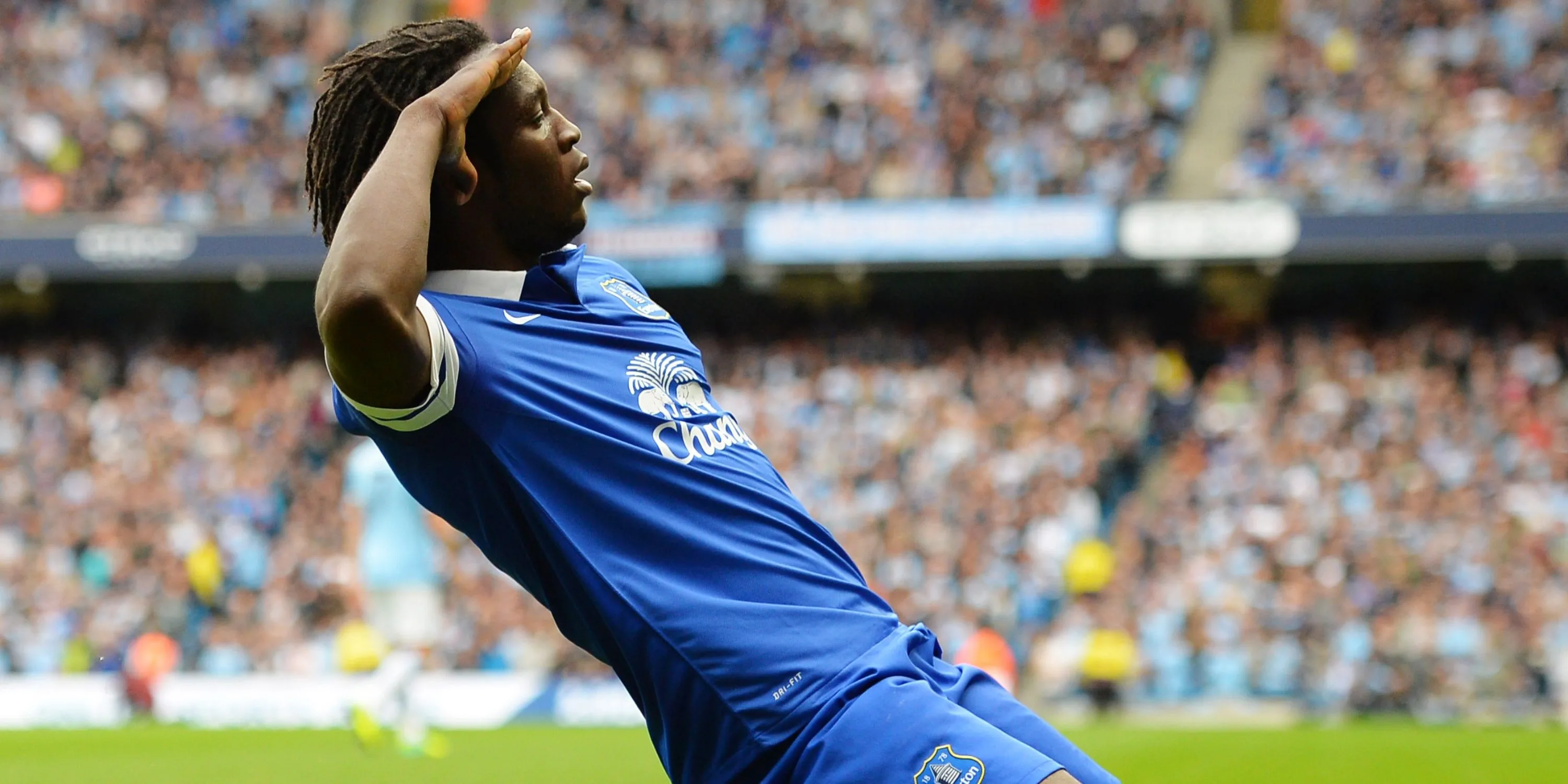 Romelu Lukaku thời còn thi đấu thăng hoa trong màu áo Everton